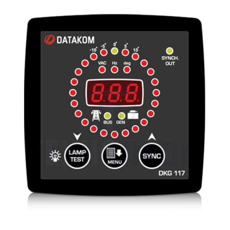 Синхроскоп и реле включения синхронизации Datakom DKG-117 96*96