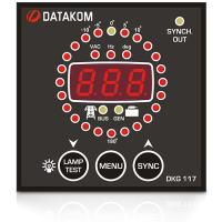 Синхроскоп и реле включения синхронизации Datakom DKG-117 72*72